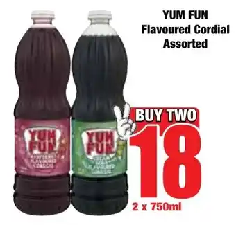 Boxer Superstores YUM FUN Flavoured Cordial Assorted offer
