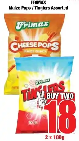 Boxer Superstores FRIMAX Maize Pops/ Tinglers Assorted offer