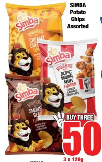 Boxer Superstores SIMBA Potato Chips Assorted offer