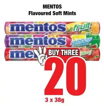 Boxer Superstores MENTOS Flavoured Soft Mints offer