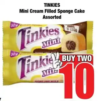 Boxer Superstores TINKIES Mini Cream Filled Sponge Cake Assorted offer