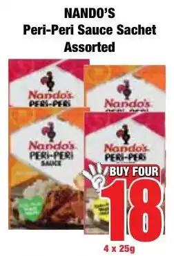 Boxer Superstores NANDO'S Peri-Peri Sauce Sachet Assorted offer