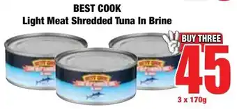 Boxer Superstores BEST COOK Light Meat Shredded Tuna In Brine offer