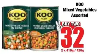 Boxer Superstores KOO Mixed Vegetables Assorted offer