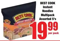 Boxer Superstores BEST COOK Instant Noodles Multipack Assorted offer