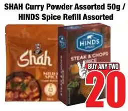 Boxer Superstores SHAH Curry Powder Assorted/ HINDS Spice Refill Assorted offer