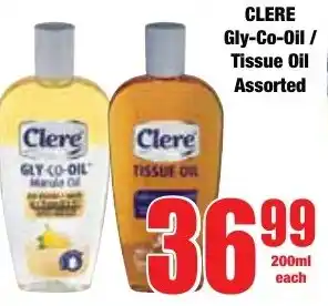 Boxer Superstores CLERE Gly-Co-Oil/ Tissue Oil Assorted offer