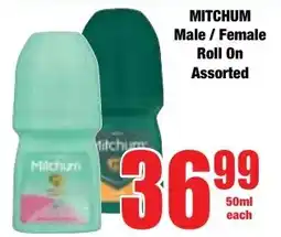 Boxer Superstores MITCHUM Male/ Female Roll On Assorted offer