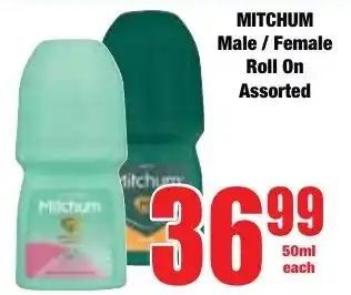 Boxer Superstores MITCHUM Male/ Female Roll On Assorted offer
