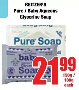 Boxer Superstores REITZER'S Pure/ Baby Aqueous Glycerine Soap offer
