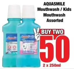 Boxer Superstores AQUASMILE Mouthwash/ Kids Mouthwash Assorted offer