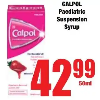 Boxer Superstores CALPOL Paediatric Suspension Syrup offer