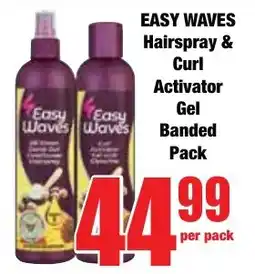 Boxer Superstores EASY WAVES Hairspray & Curl Activator Gel Banded Pack offer