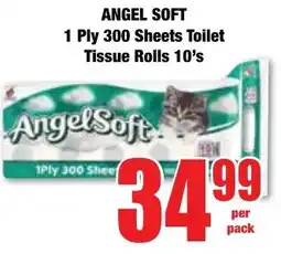 Boxer Superstores ANGEL SOFT 1 Ply 300 Sheets Toilet Tissue Rolls offer