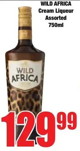 Boxer Superstores WILD AFRICA Cream Liqueur Assorted offer