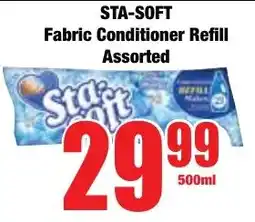 Boxer Superstores STA-SOFT Fabric Conditioner Refill Assorted offer