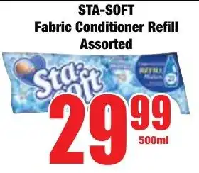 Boxer Superstores STA-SOFT Fabric Conditioner Refill Assorted offer