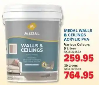 Medal walls & ceilings acrylic pva