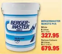 Cashbuild Bergermaster Nukote PVA offer