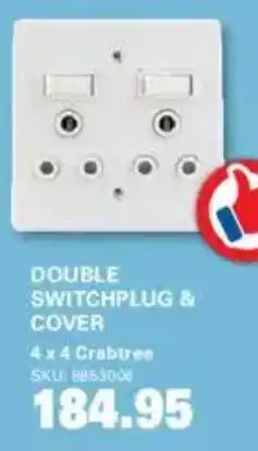 Cashbuild Double switchplug & cover offer
