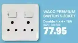 Cashbuild Waco premium switch socket double offer