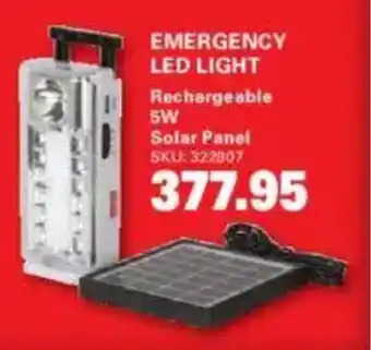 Cashbuild Emergency led light rechargeable 5w solar panel offer