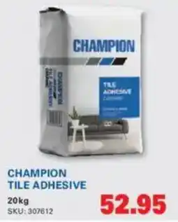 Cashbuild Champion tile adhesive offer