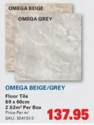 Cashbuild Omega Beige/ Grey Floor Tile offer