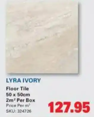 Lyra Ivory Floor Tile