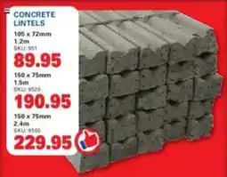 Cashbuild Concrete lintels offer