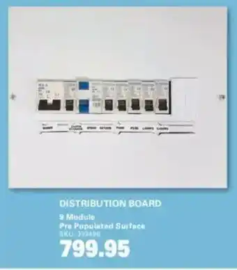 Cashbuild Distribution Board 9 Module Pre Populated Surface offer