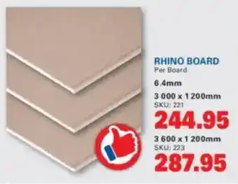 Cashbuild Rhino Board offer