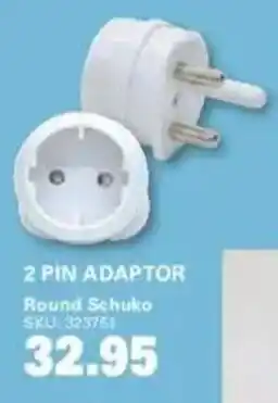 Cashbuild 2 Pin Adaptor Round Schuko offer