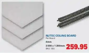 Nutec ceiling board