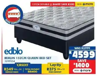 Russells Edblo berlin 152cm queen bed set offer