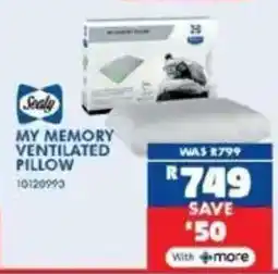 Russells Sealy my memory ventilated pillow offer