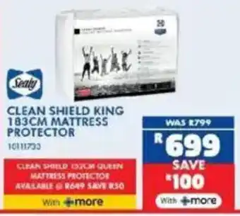 Russells Sealy clean shield king 183cm mattress protector offer