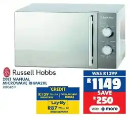 Russells Russell Hobbs Manual Microwave offer