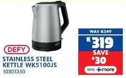 Russells Defy stainless steel kettle offer