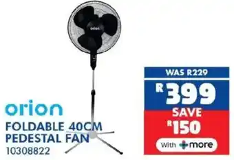 Russells Orion foldable pedestal fan offer