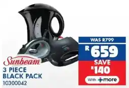 Russells Sunbeam 3 piece black pack offer