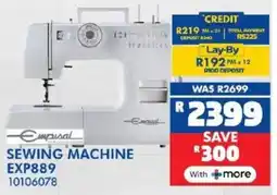 Russells Empisal sewing machine offer
