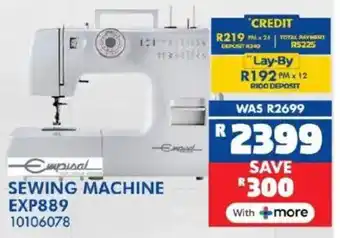 Russells Empisal sewing machine offer