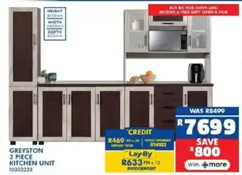 Russells Greyston kitchen unit offer