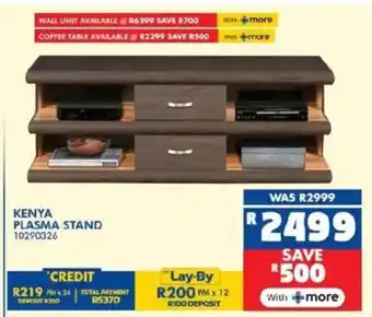 Russells Kenya plasma stand offer