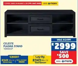 Russells Celeste plasma stand offer