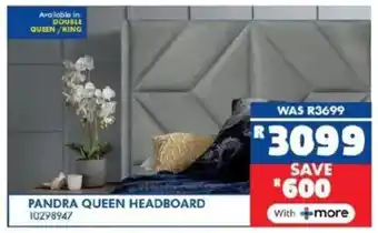 Russells Pandra queen headboard offer