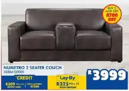 Russells Numetro 2 seater couch offer