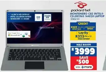 Russells Packard Bell montenero c82 intel celeron n4020 laptop offer