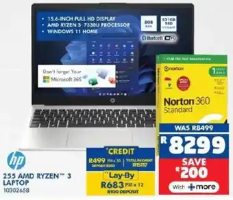 Russells HP 255 amd ryzen 3 laptop offer